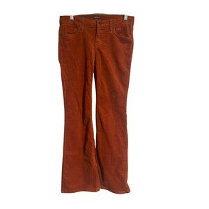 Wild Fable Womens Low-Rise Flare Orange Corduroy Pants Size 4 Cotton Blend